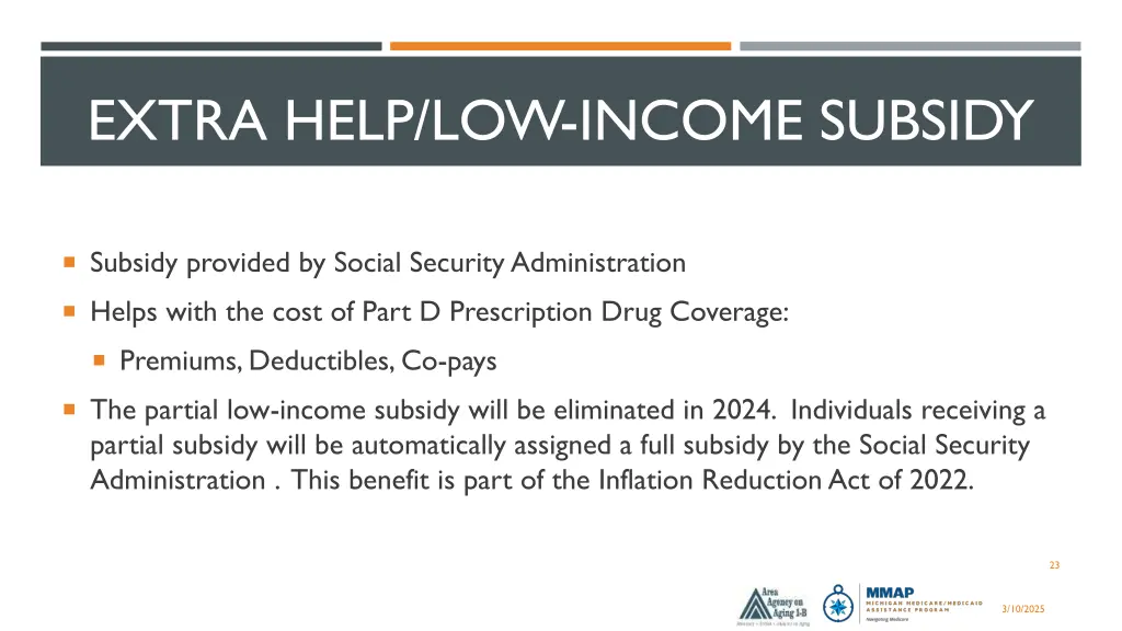 extra help low income subsidy