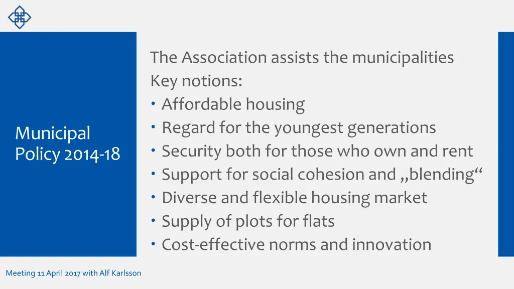 the association assists the municipalities