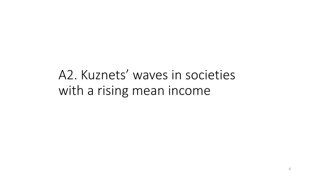 a2 kuznets waves in societies with a rising mean