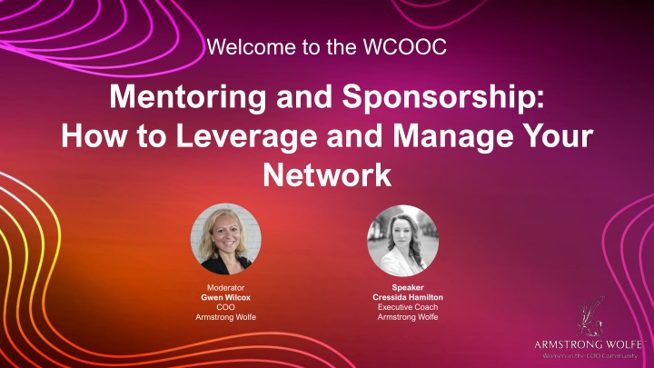 welcome to the wcooc mentoring and sponsorship