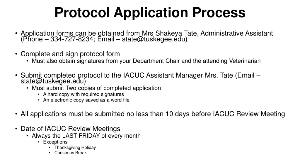 protocol application process