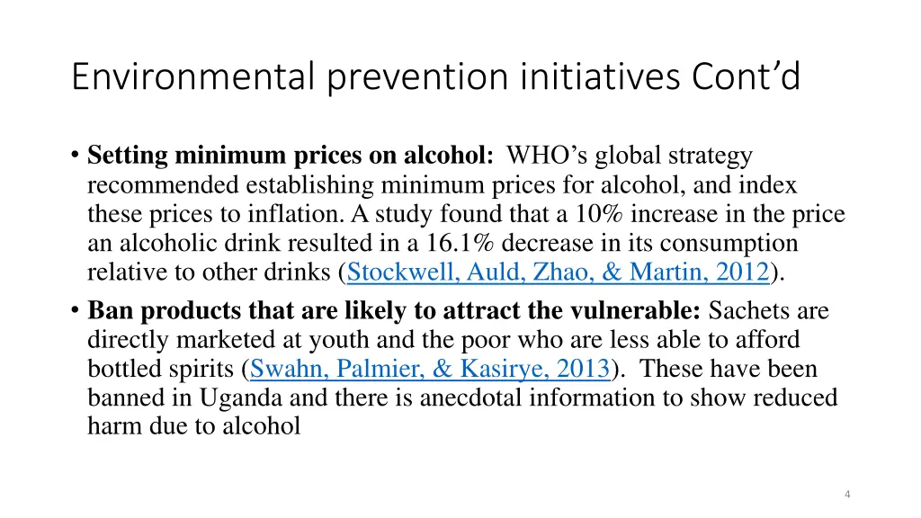 environmental prevention initiatives cont d