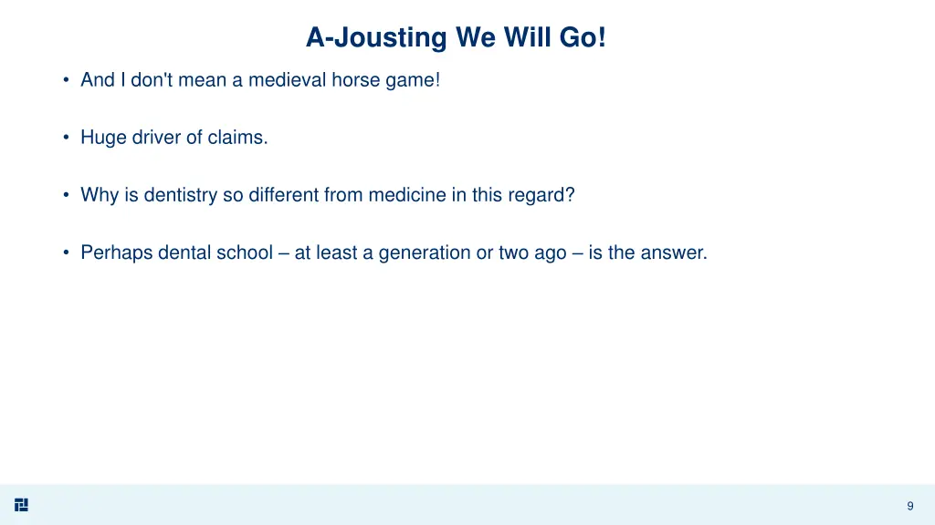 a jousting we will go