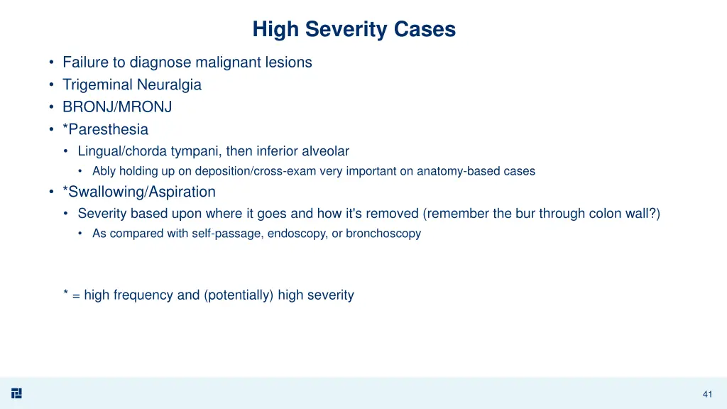 high severity cases