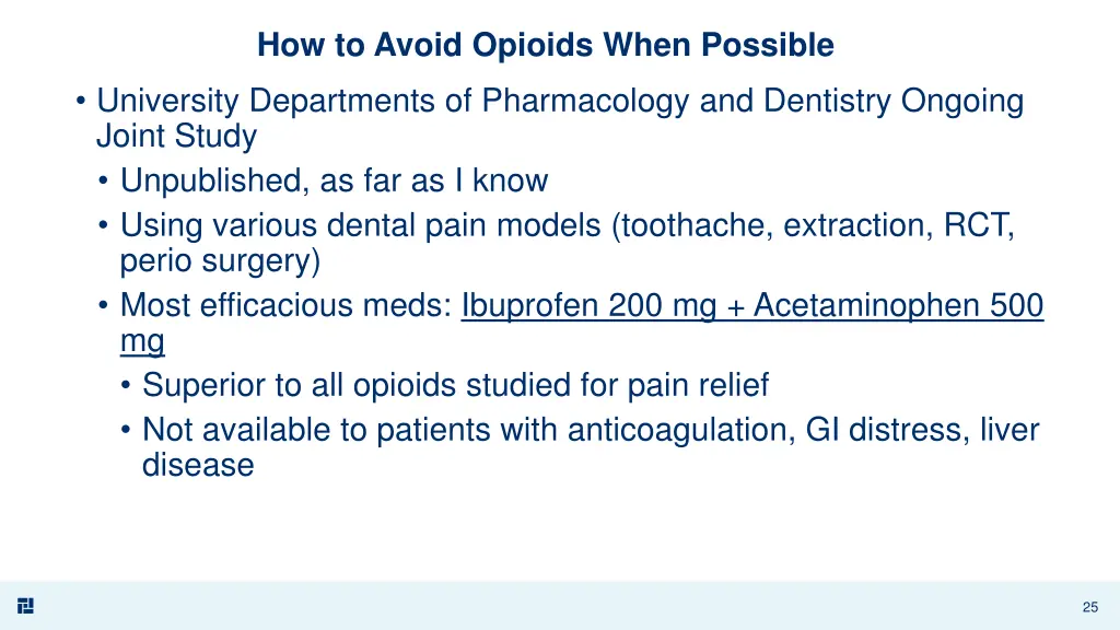 how to avoid opioids when possible