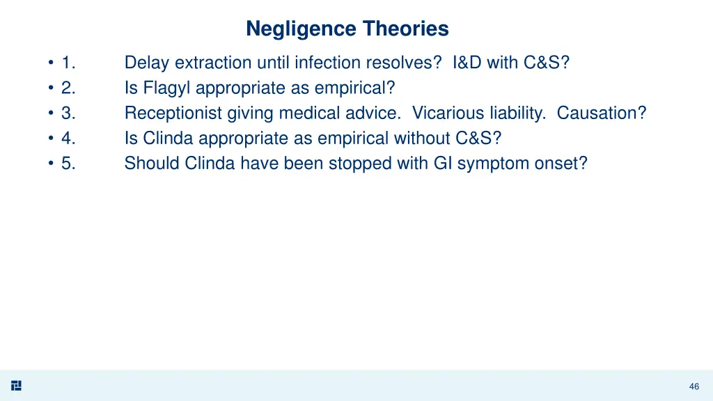 negligence theories