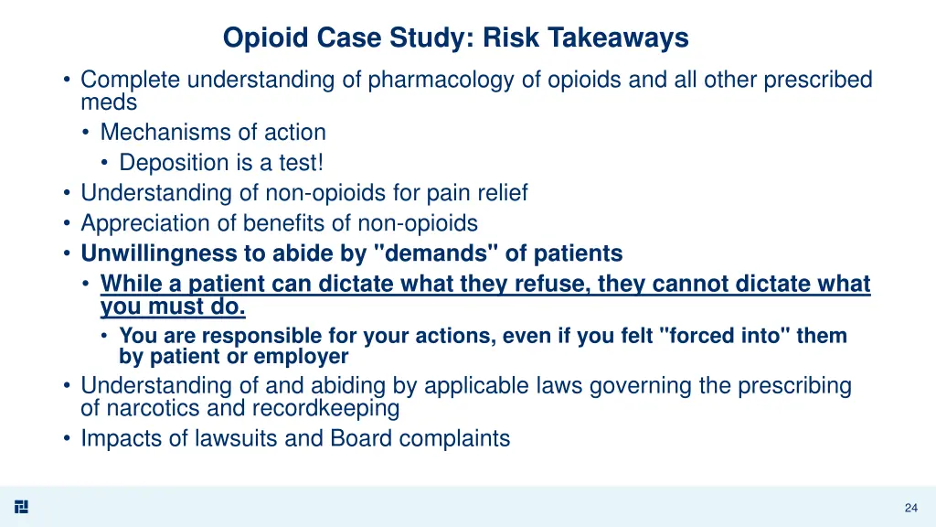 opioid case study risk takeaways