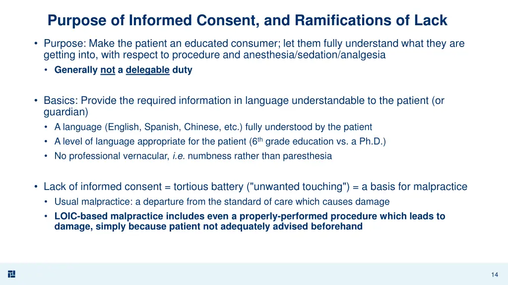 purpose of informed consent and ramifications