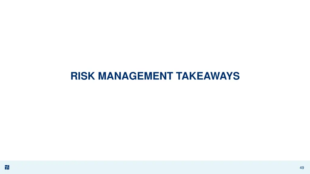 risk management takeaways