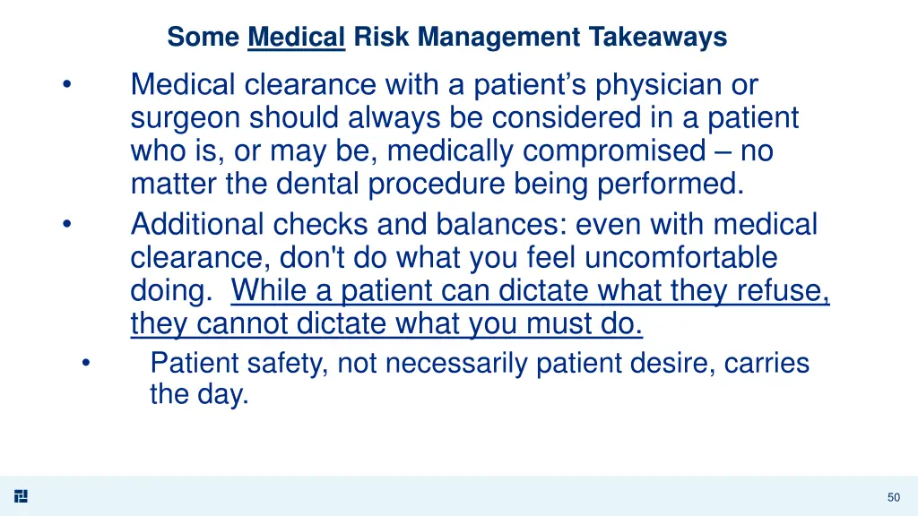 some medical risk management takeaways medical