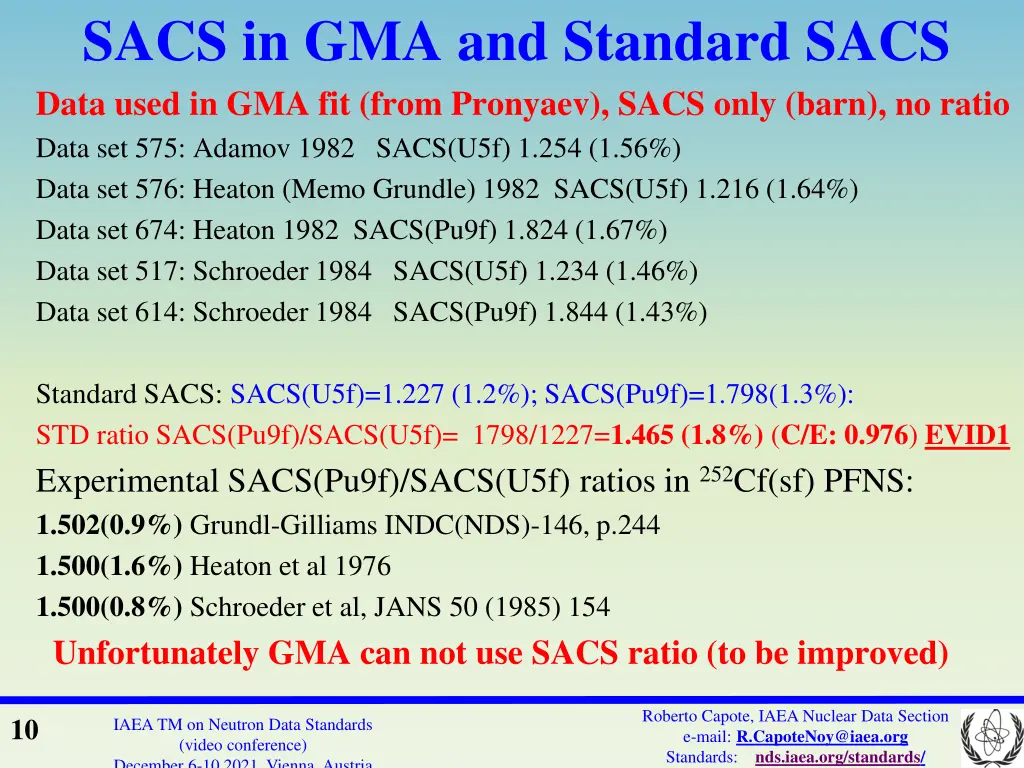 sacs in gma and standard sacs 1