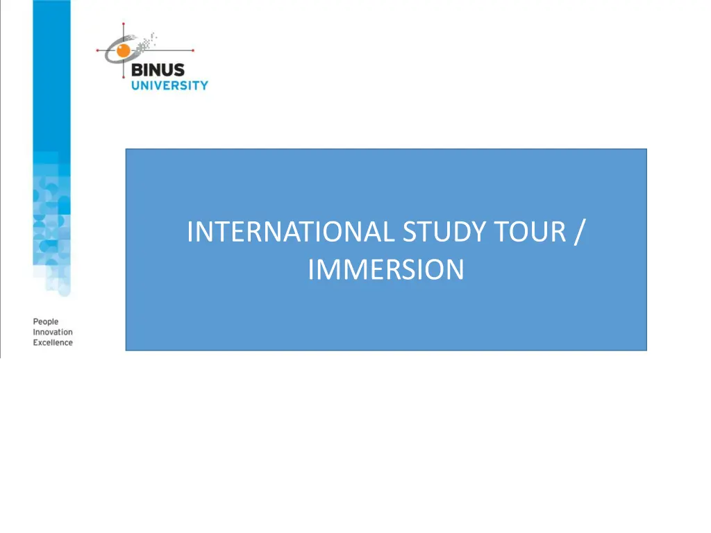 international study tour immersion