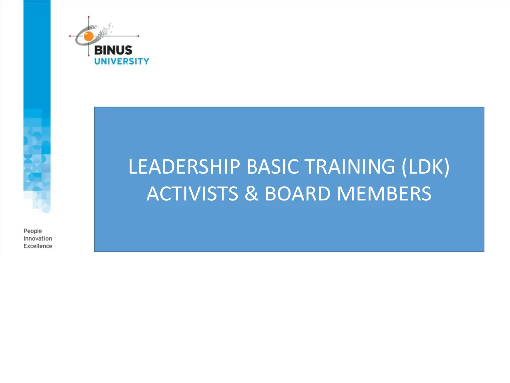 leadership basic training ldk activists board