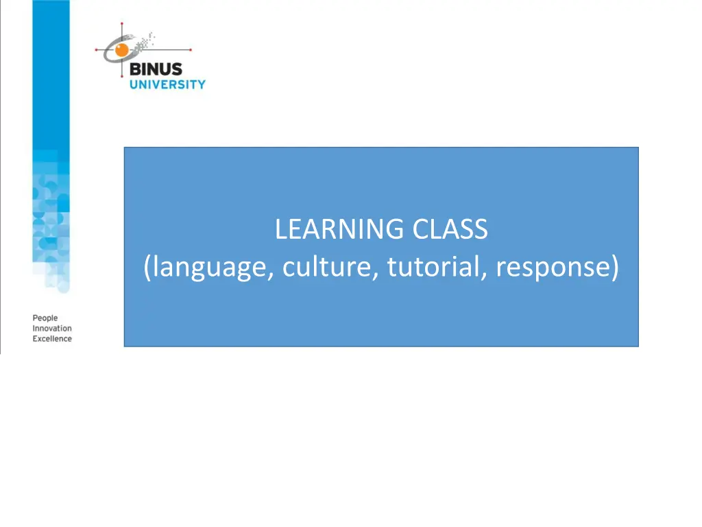 learning class