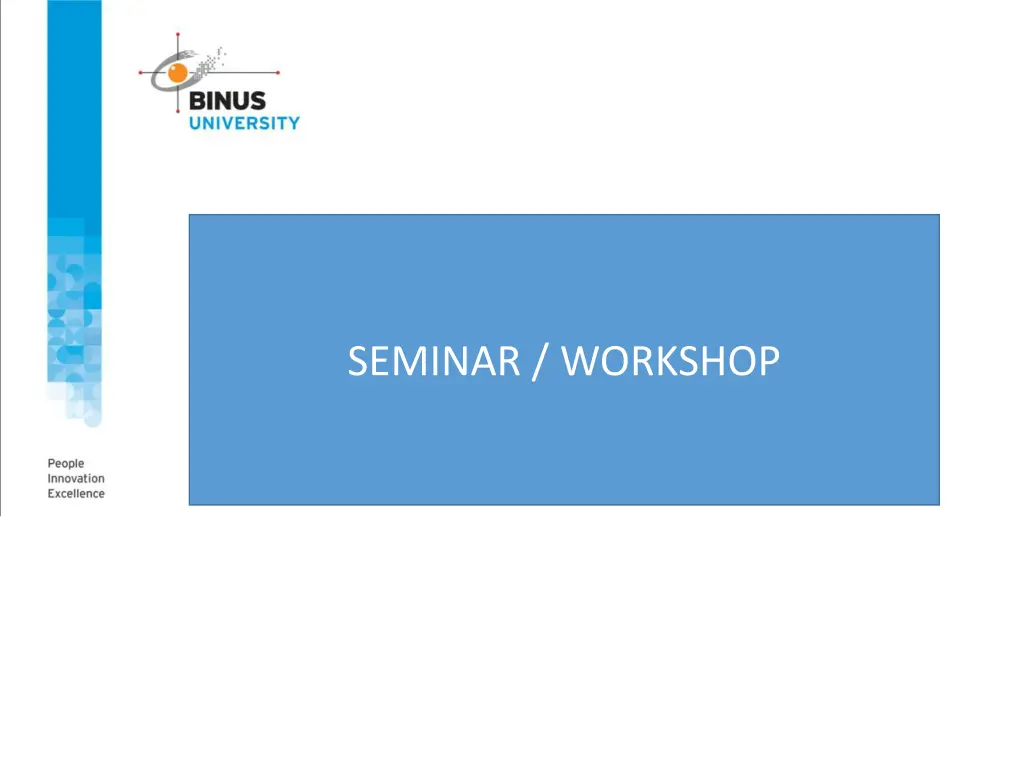 seminar workshop