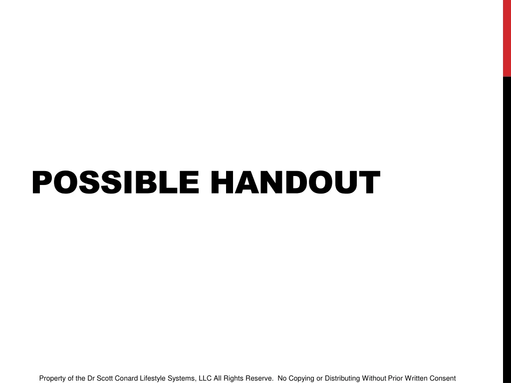 possible handout