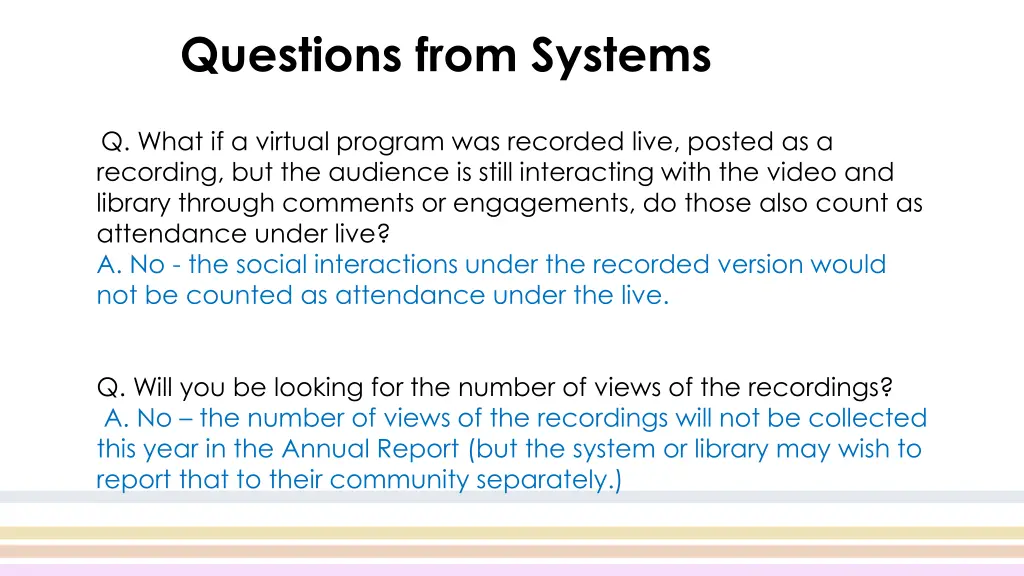 questions from systems p 6 recording