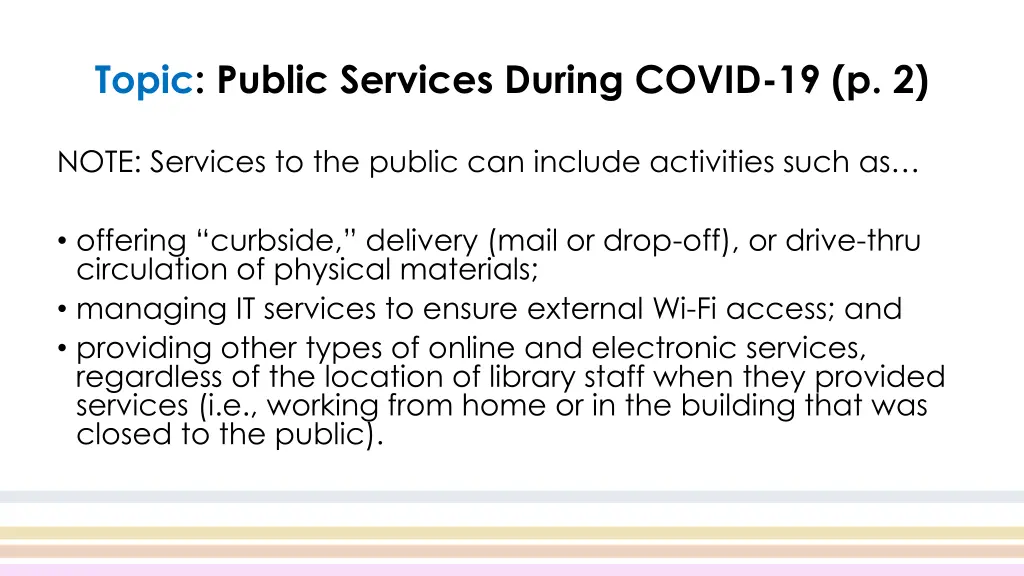 topic public services during covid 19 p 2