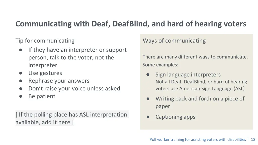 communicating with deaf deafblind and hard