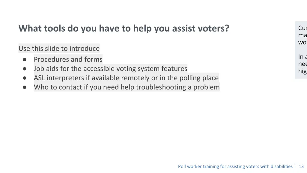 customize this slide to match what your poll