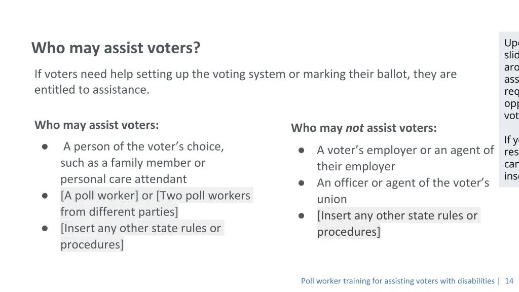 update the language on this slide to reflect your
