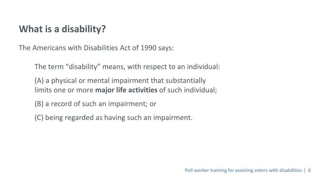 what is a disability