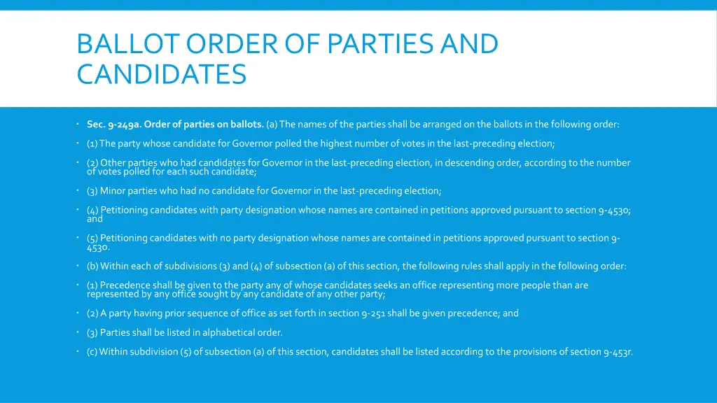 ballot order of parties and candidates 1