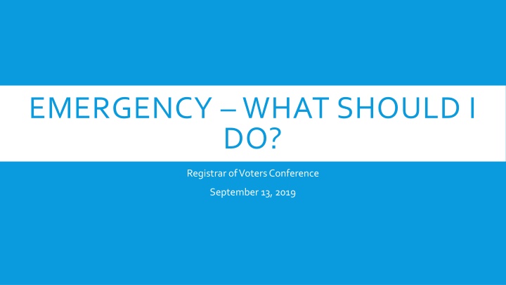 emergency what should i do