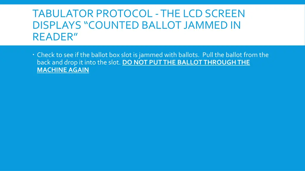 tabulator protocol the lcd screen displays 2