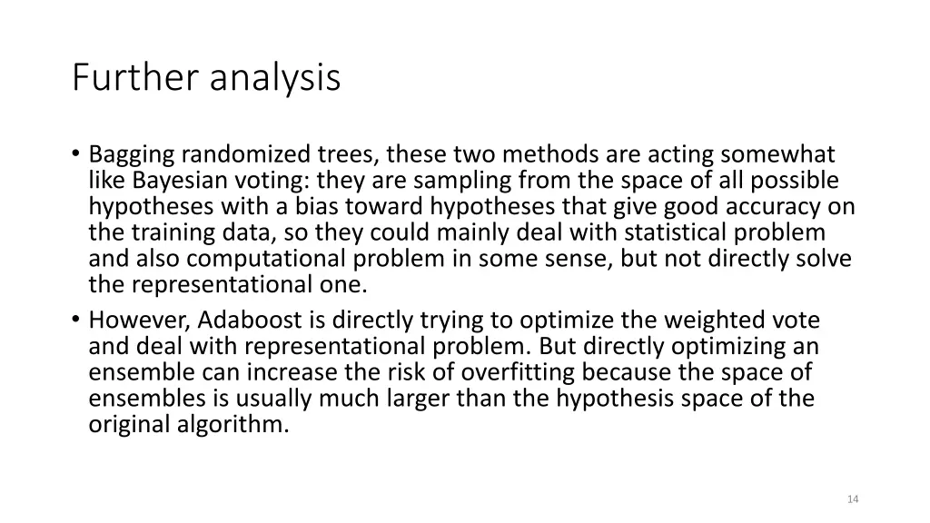 further analysis