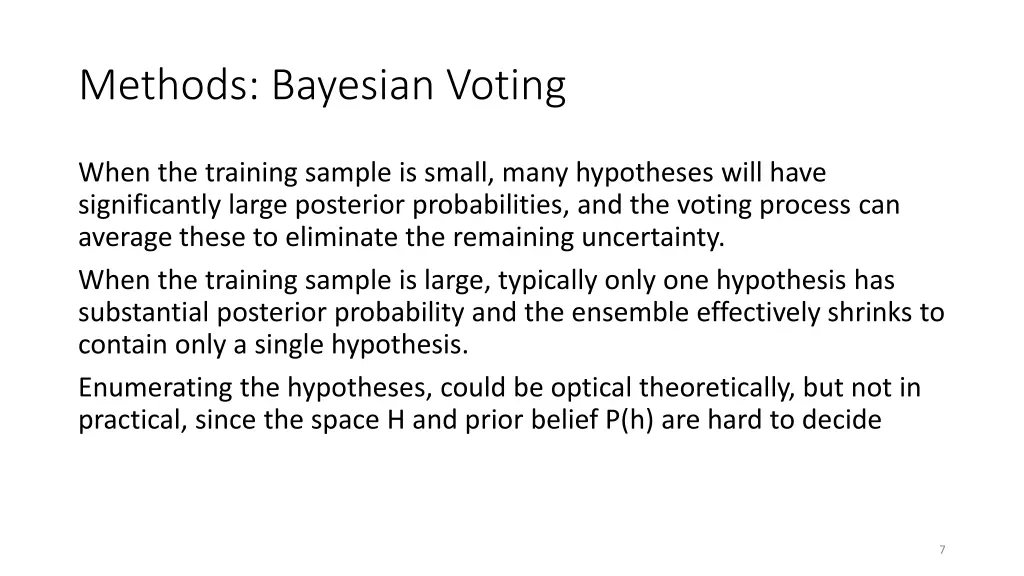 methods bayesian voting