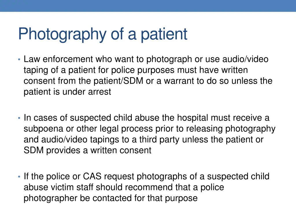 photography of a patient