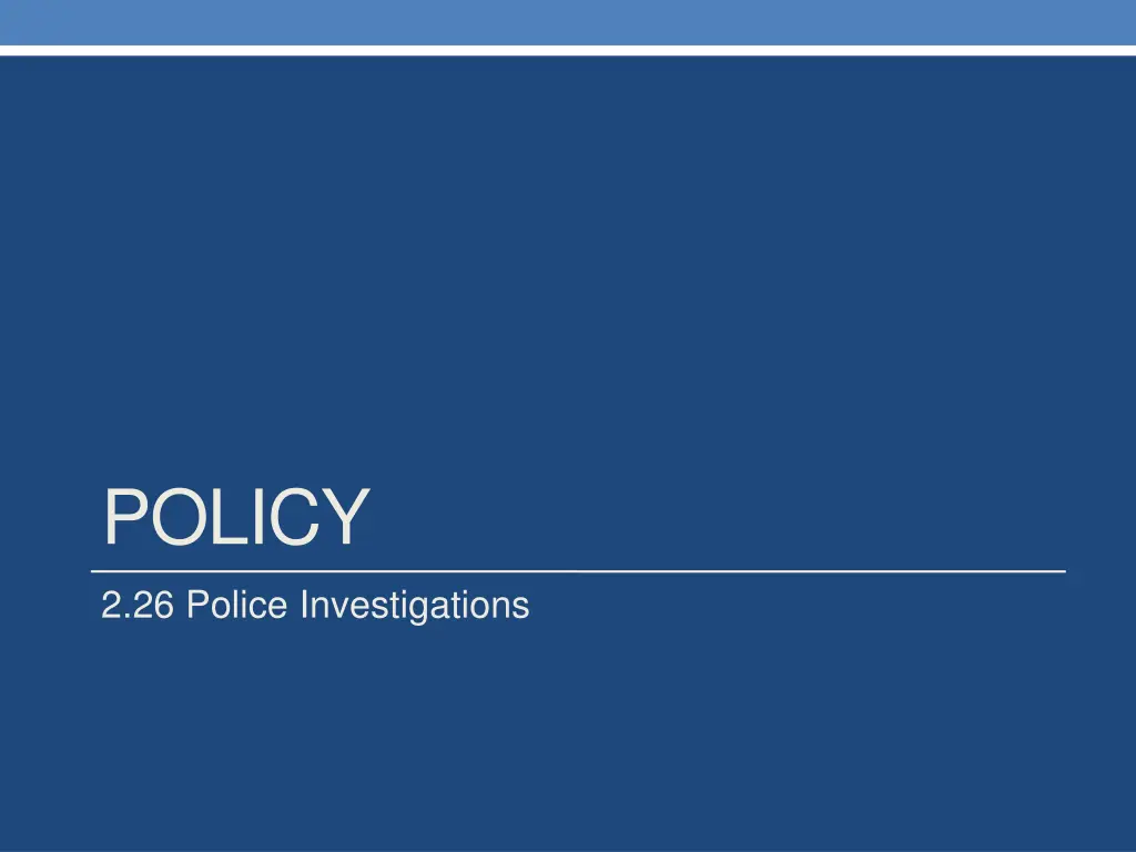 policy