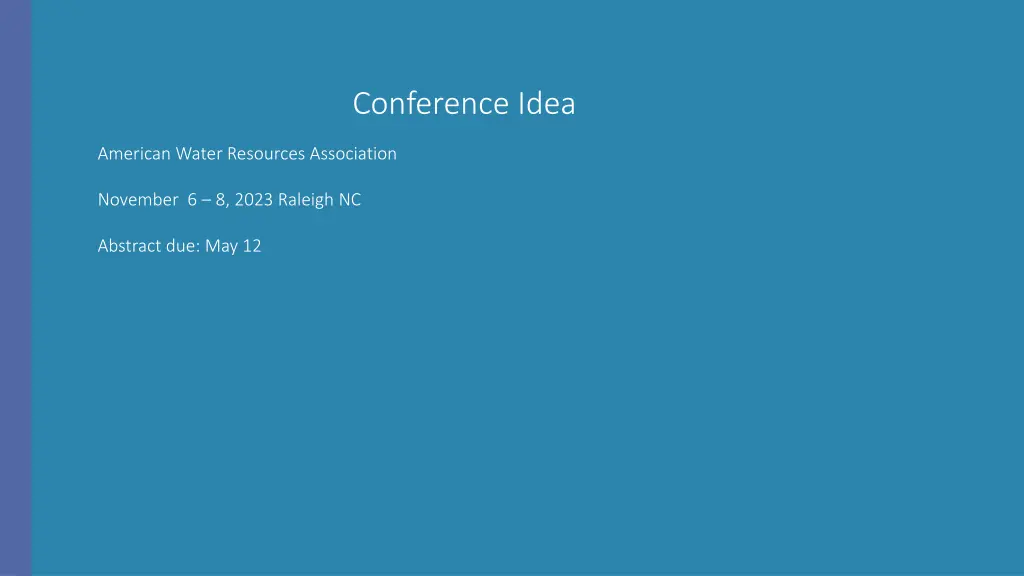 conference idea