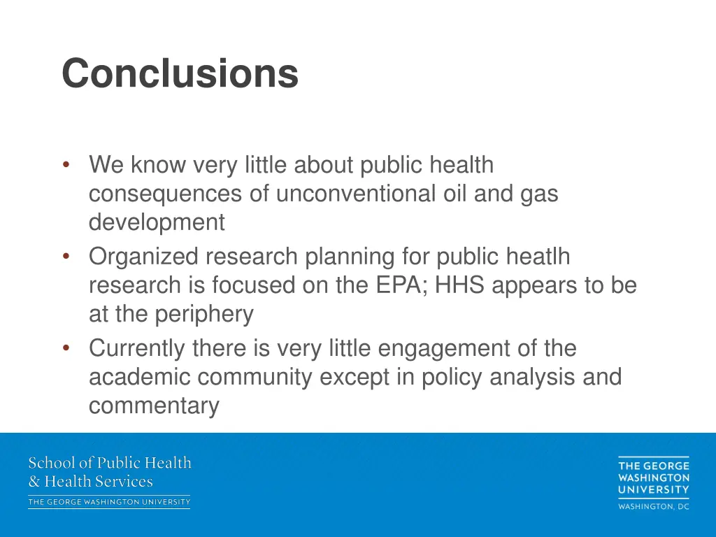 conclusions