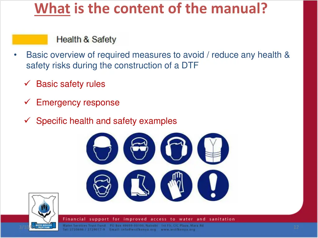what is the content of the manual 4