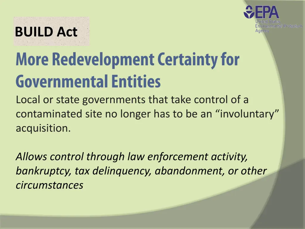 build act