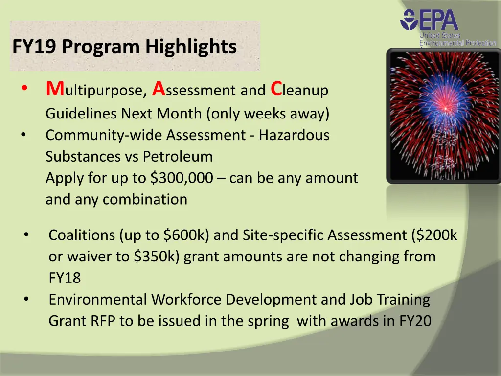 fy19 program highlights