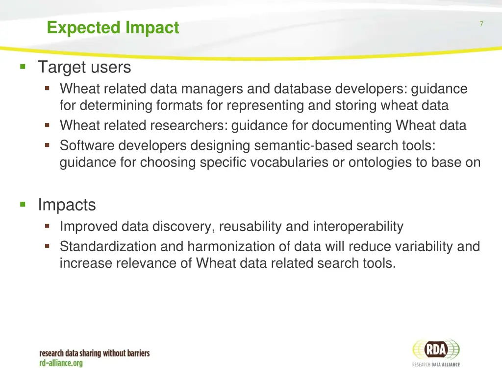 expected impact