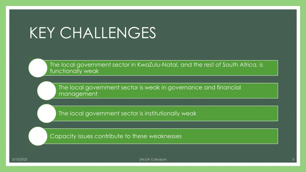 key challenges