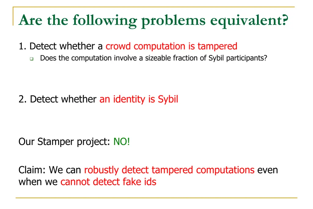 are the following problems equivalent 1