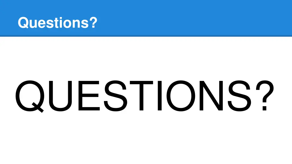 questions