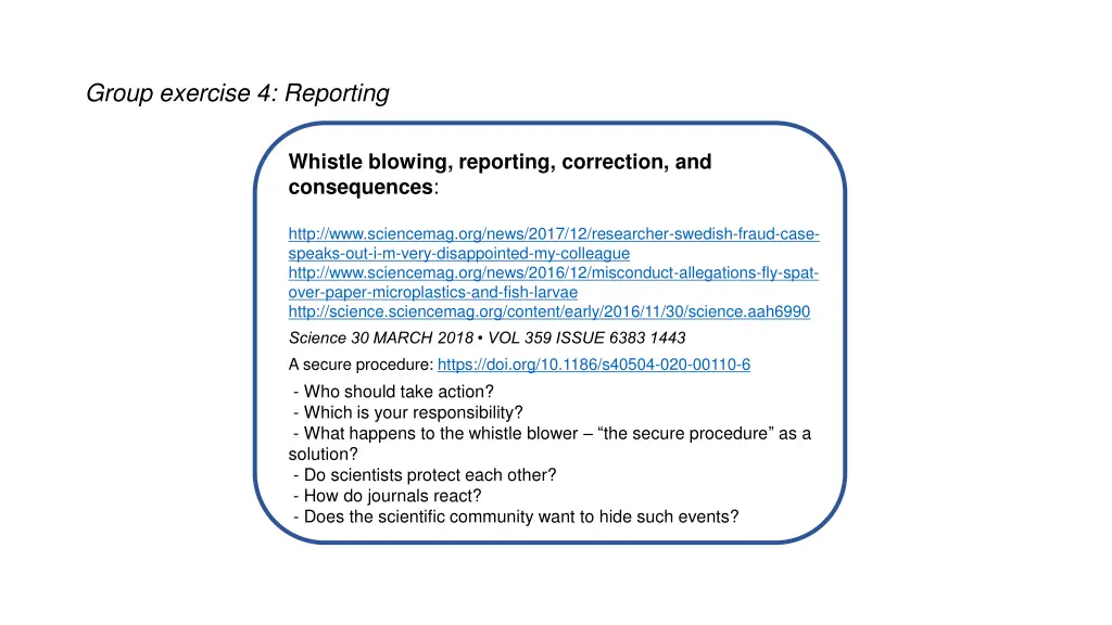 group exercise 4 reporting