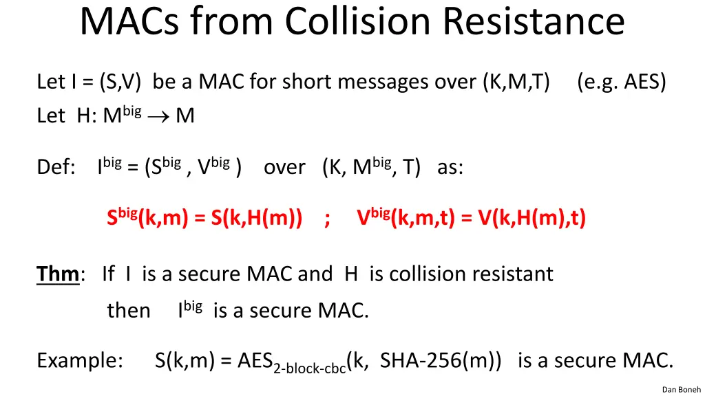 macs from collision resistance