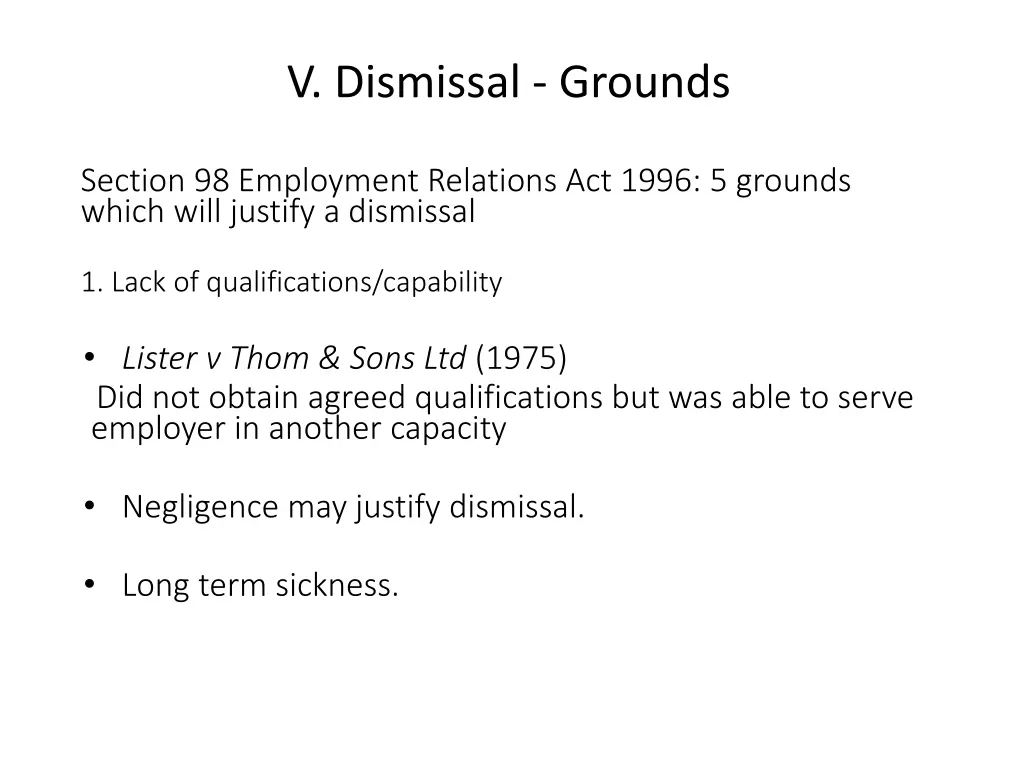 v dismissal grounds 1