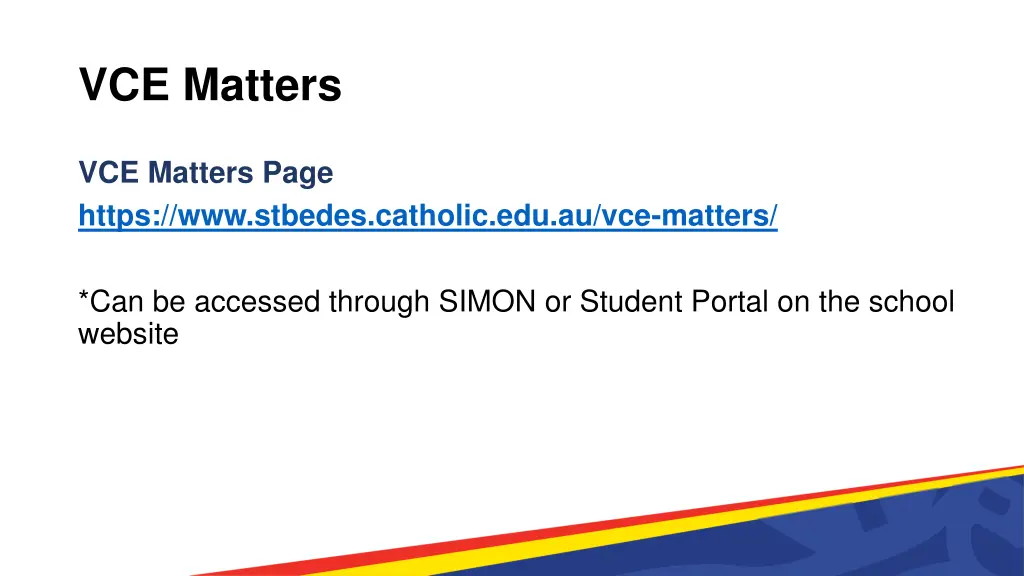 vce matters 11