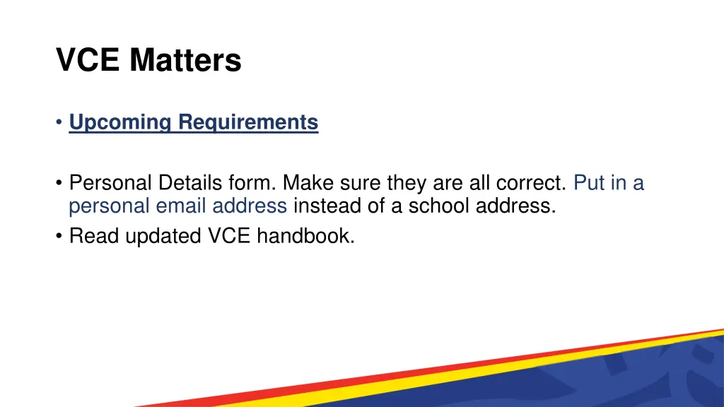 vce matters 5