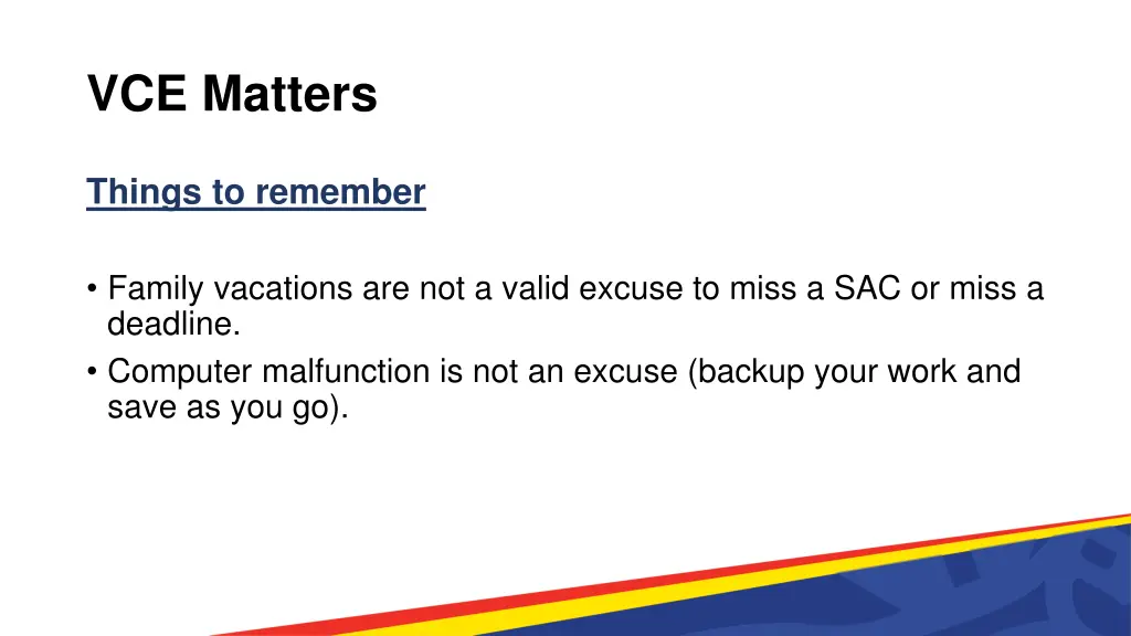 vce matters 8