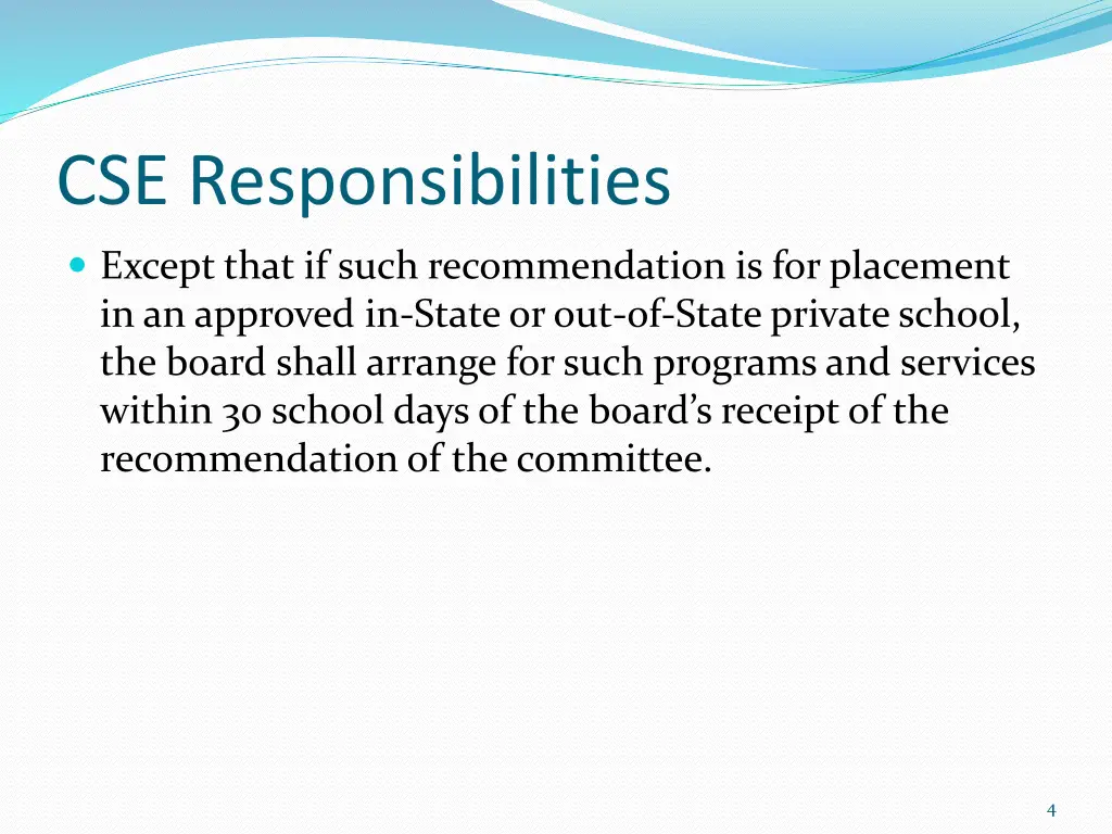 cse responsibilities