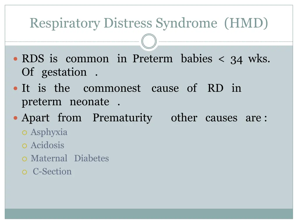respiratory distress syndrome hmd